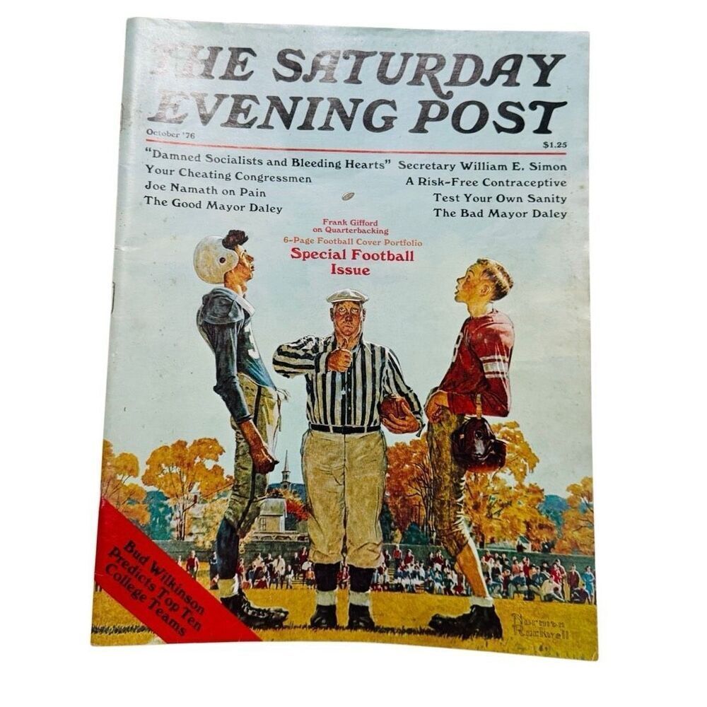 Saturday Evening Post  Special Football Issue Joe Namath /College Teams 1976